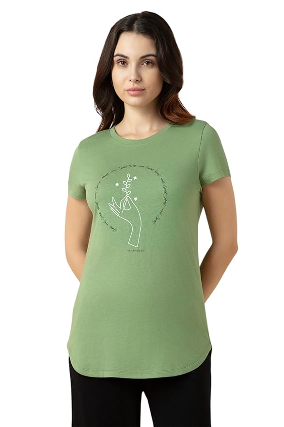 Van Heusen Women's Cotton Regular Fit T-Shirt
