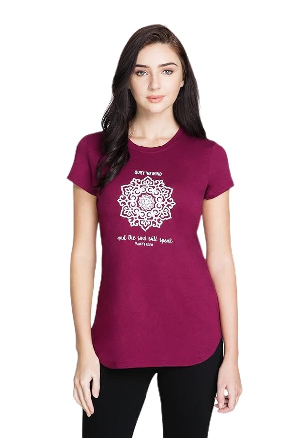 Van Heusen Women's Cotton Regular Fit T-Shirt