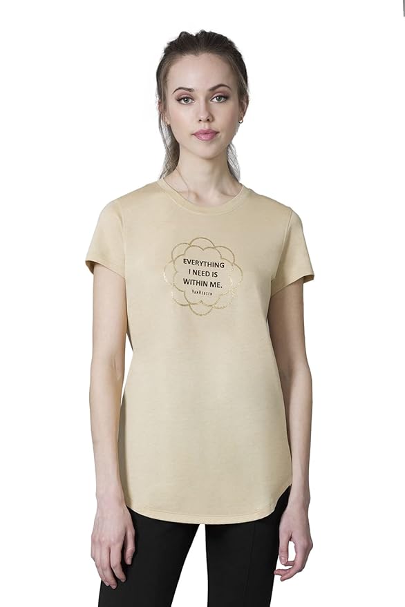 Van Heusen Women's Cotton Regular Fit T-Shirt