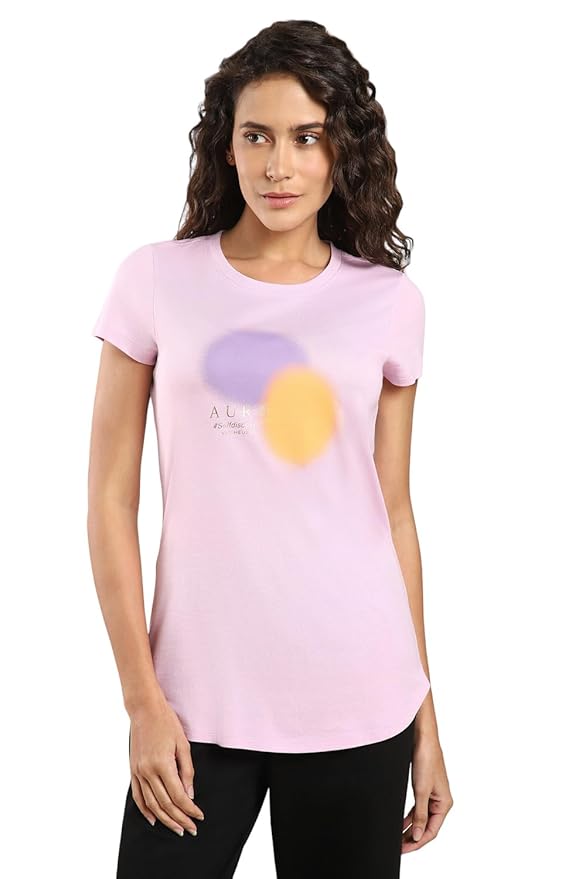 Van Heusen Women's Cotton Regular Fit T-Shirt