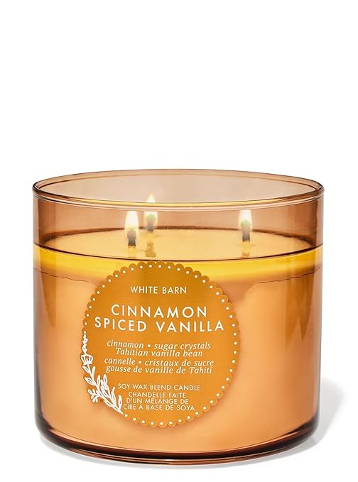 Bath and Body Works Cinnamon Spiced Vanilla 3-Wick Candle | 411 g / 14.5 oz