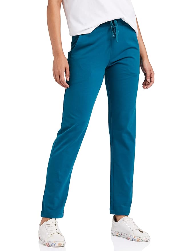 Van Heusen Women’s Cotton Lounge Pants | Drawstrings & Side Pockets | Cotton Stretch | Smart Tech Finish| Everyday Pyjamas | At Home Pyjamas | Style 55303