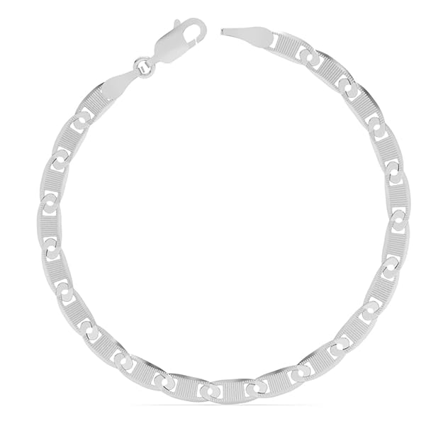 Clara Pure 925 Sterling Silver Zoltan Men Bracelet in 8 inches | Gift for Men and Boys| With Certificate of Authenticity and 925 Stamp