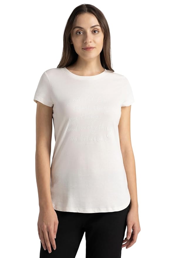 Van Heusen Women's Cotton Regular Fit T-Shirt