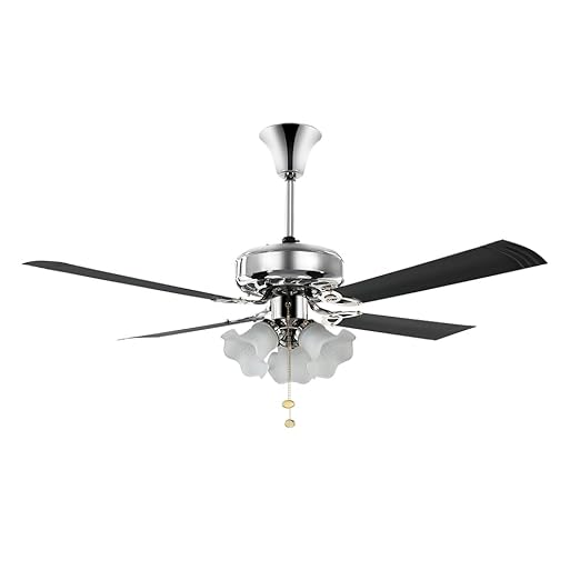 Crompton LUXIAN Uranus 1200 mm (48 inch) Ceiling Fan (Black Chrome) Star Rated Energy efficient Fans