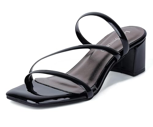LOUIS STITCH Trendy Strap Design Block Heel Sandals for Women – High Heel Sandals