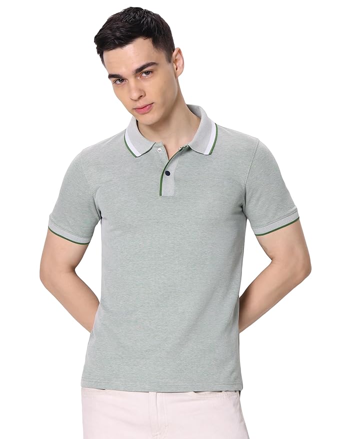 Symbol Premium Men's Cotton Rich Textured Pique Polo T-Shirt - Regular Fit | Pique Knit (Available in Plus Sizes)