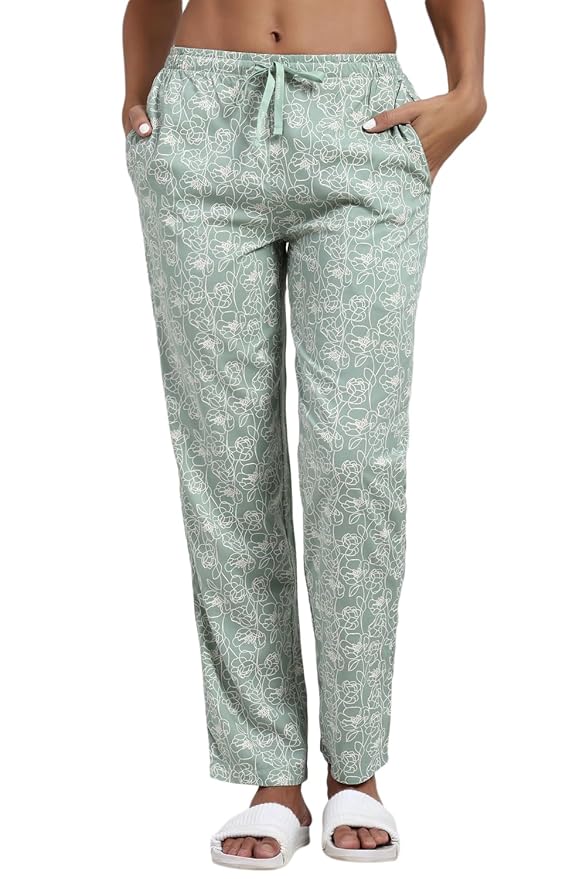 Van Heusen Women Allover Print & Functional Pocket Lounge Pyjamas - Available in Pack of 1 & 2