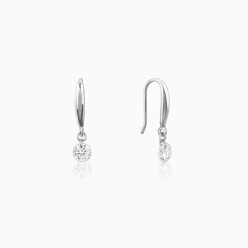GIVA 925 Silver Classic Shiny Drop Earrings| Drops to Gift Women & Girls | With Certificate of Authenticity and 925 Stamp | 6 Months Warranty