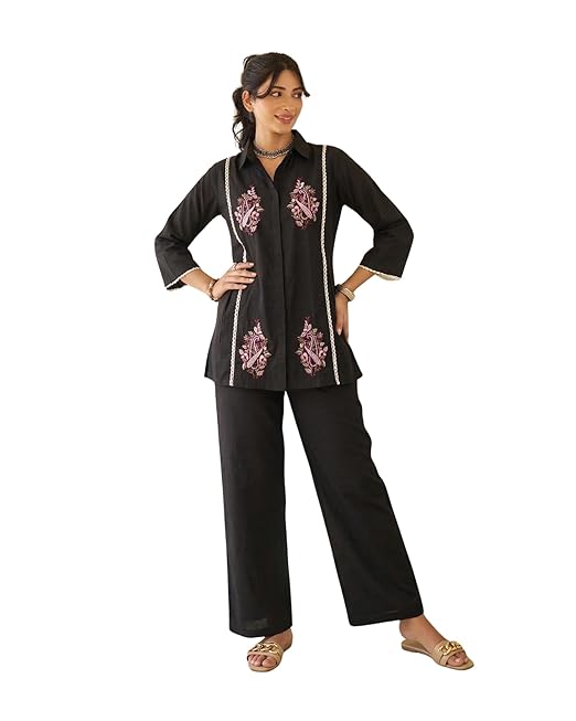 TOPLOT Kurta Sets for Woman with Embroidery Work || Co ord Set for Women Stylish (5246)