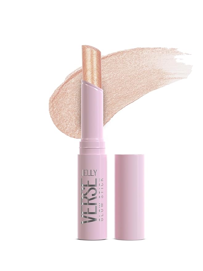 Swiss Beauty Jelly Verse Eyeshadow Glow Stick | Rich Colour Payoff | Crease-Proof | Sparkling Shine | 6 Stellar Shades | Shade- 5. Orbit Gleam, 3g