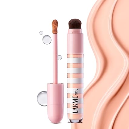 Lakme 9to5 Hya Beach Edit Colour Correcting + Brightening Concealer, SPF 40, Light 1, 6ml