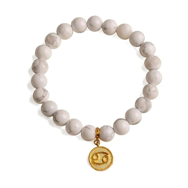 Astrotalk Zodiac Crystal Bracelet with Charm | Zodiac Sign Charm & Healing Stone Bracelets | Balances Energy & Enhances Positivity | Astrology Bracelet for Man & Woman | Gift for Man & Woman