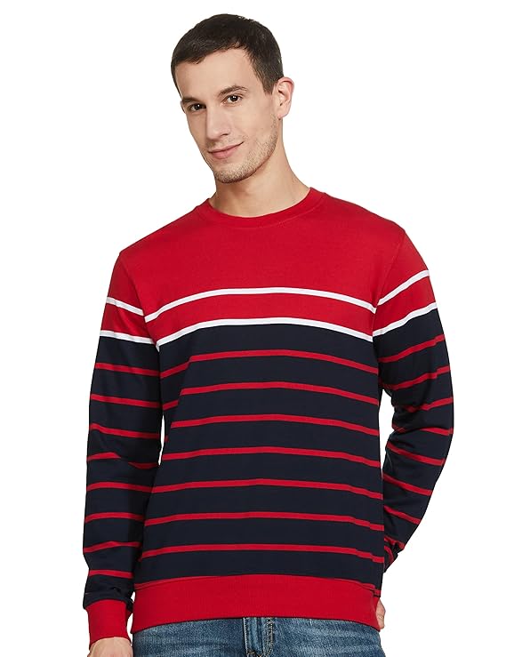 Amazon Brand - Symbol Men's Cotton Crew Neck Sweatshirt