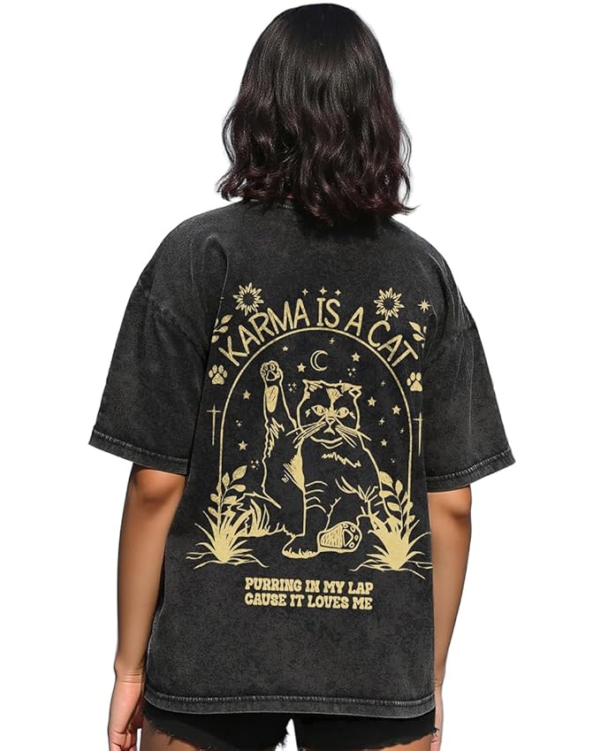 Bewakoof Women's Being Savage Graphic Printed Oversized Cotton T-Shirt Oversized Fit, Round Neck, Half Sleeves