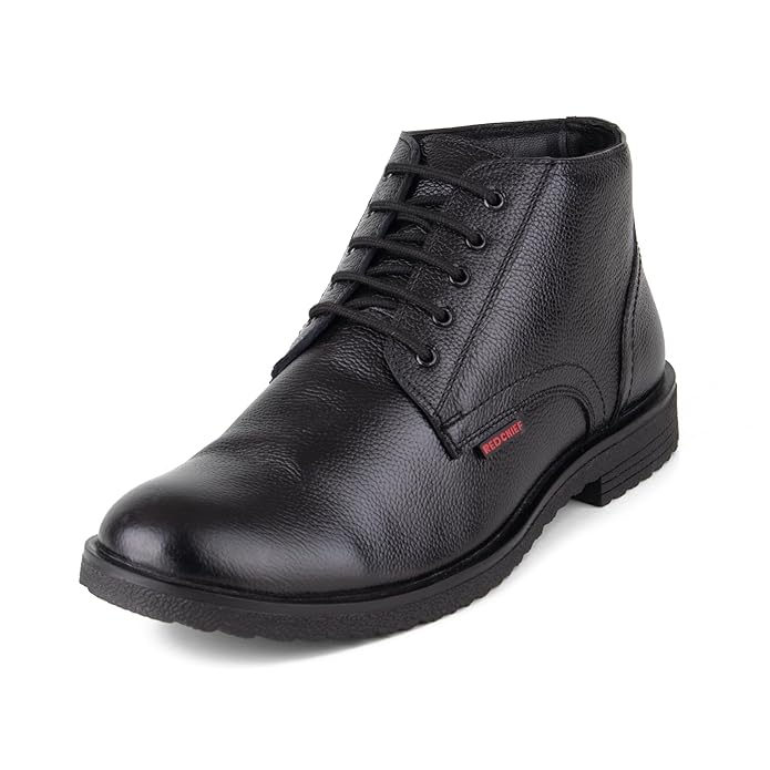 Red Chief Genuine Leather Formal Derby Boots for Men | Premium & Stylish Office Footwear | RC3808