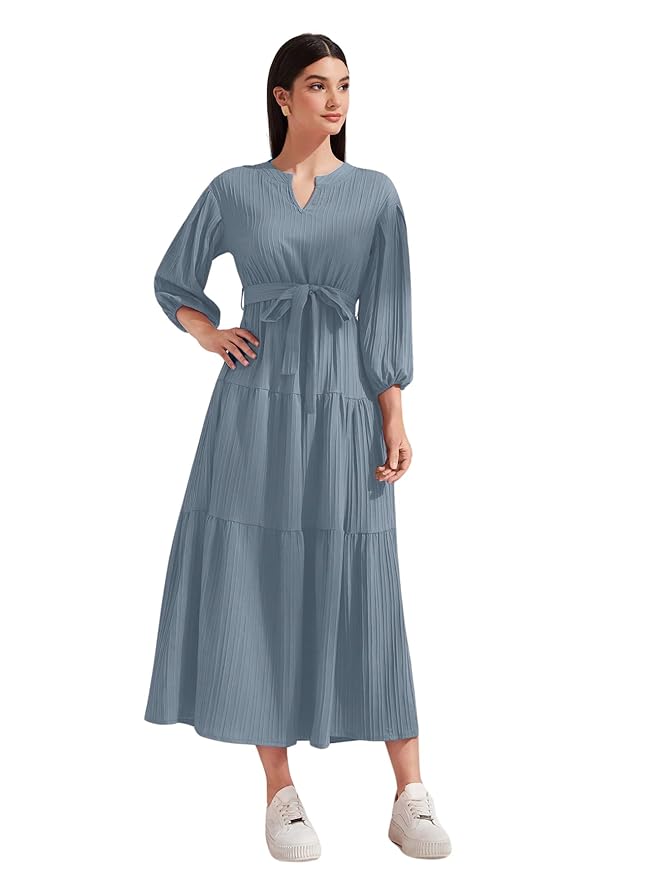 TOPLOT Long Dress for Women || Long One-Piece Outfit || Maxi for Women Stylish (5249)