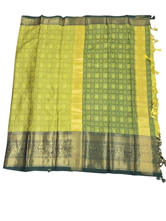 Harshiv enterprise Pure Original kanchipuram Kanjivaram Zari weaving silk hand weving Kalamkari With Blouse piece