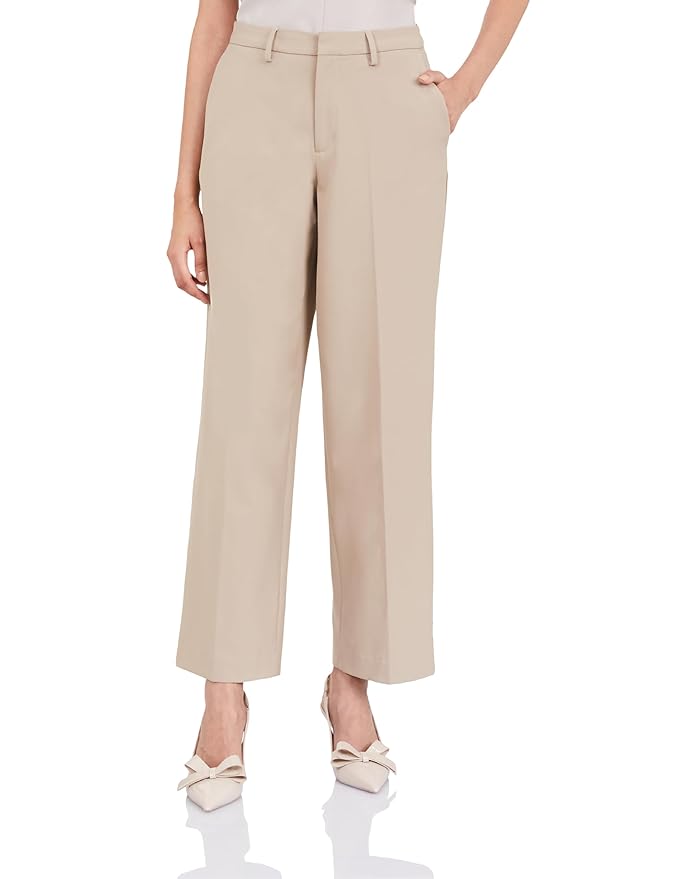 Symbol Premium Women's Wide Leg 4-Way Stretch Formal Trousers (Flexi-Waist | Easy Care | Desk-to-Dinner) (Available in Plus Sizes)