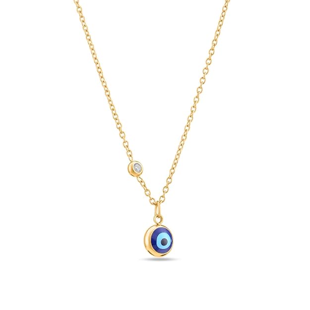 PALMONAS Mystic Gaze Necklace for Women - 18K Gold Plated Necklace, Women's Jewellery | Gift for Girls & Women