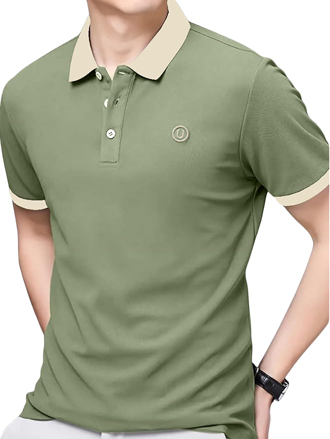Lymio Polo T Shirt for Men || T Shirt for Man || Collar T Shirt Style Men (Packs Also Available) (Polo-44-47)