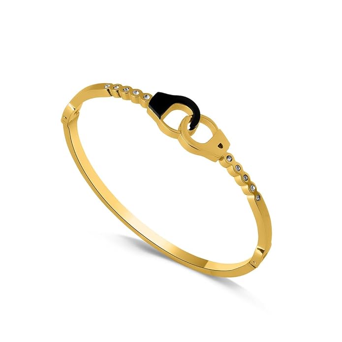 PALMONAS Interlocking Studded Bracelet for Women - Gift for Girls & Women | Waterproof & Anti-Tarnish Bracelet