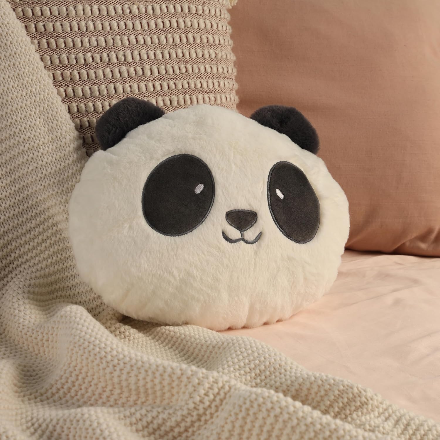 Mirada Black Panda Soft Face Toy - 30 cm| Adorable Plush Animal for Kids, Toddlers, and Girls | Soft and Cuddly Stuffed Toy | Ideal for Birthday Gifts/Christmas/Diwali