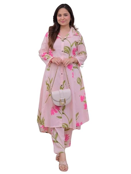 Leriya Fashion Co-ord Set For Women Stylish | Kurti Set For Woman | Short Kurti For Woman Latest | Anarkali Suit For Women's | Festive Ethnic Indian Traditional Outfit for Functions & Puja