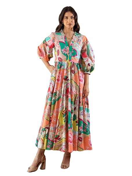 GRECIILOOKS Women's Floral Printed Dress | Boho Style One Piece Dress for Women | Stylish Maxi, Midi & Bodycon Styles | Casual Summer Beach Outfit | Woman's Elegant Apparel