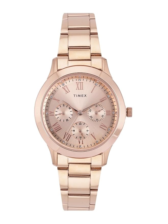 TIMEX Analog Watch for Women with Round Dial & Water Resistant Women's Wrist Watches