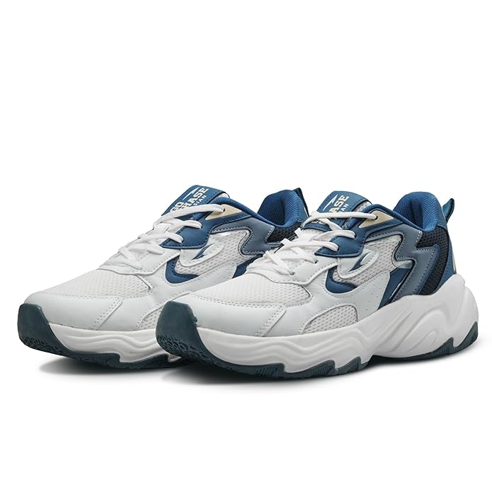 ASIAN Powerkick-01 Men’s Sports Sneakers | Memory Foam Comfort with Durable Grip Sole | Stylish Streetwear Design Perfect, Walking & Casual Outings