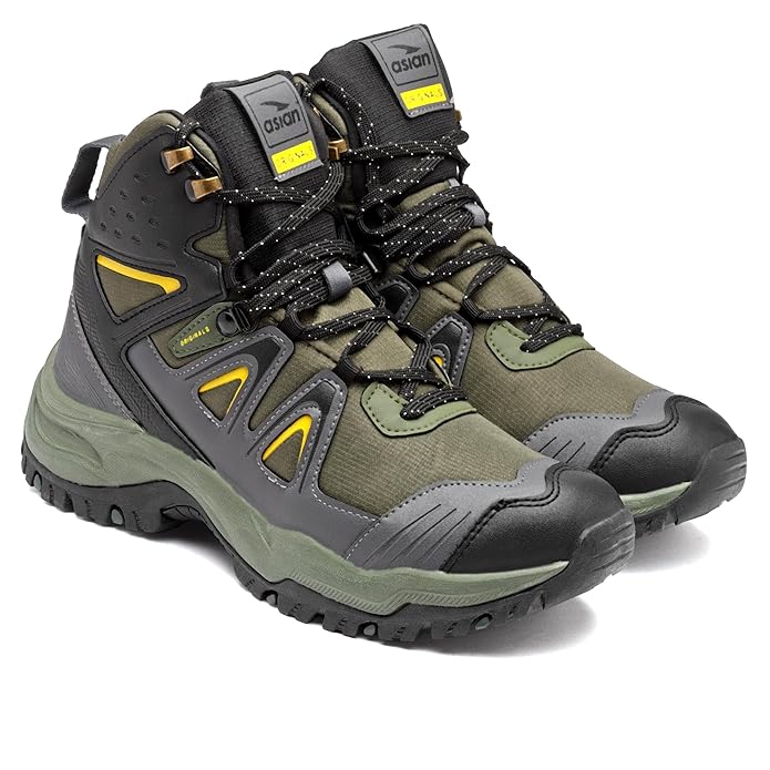 ASIAN EVEREST-24 Trekking Shoes for Men Hiking Shoes for Men for Outdoor Light Weight Anti Skid Boot Shoes for Men for Comfortable Hiking Trekking Shoes Men and Boys with Phylon Sole