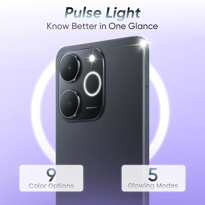 realme C71 4G Smartphone 6GB+128GB,6.745 inch Screen, 90Hz Eye Comfort Display, 6300mAh Battery, 37MP Cameras, Unisoc T7250 Chip, IP54, Obsidian Black