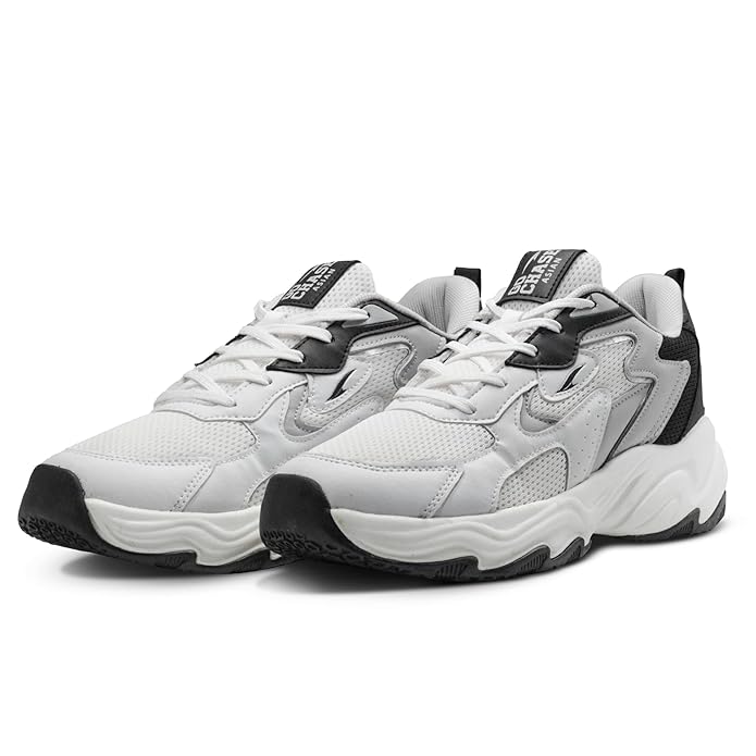 ASIAN Powerkick-01 Men’s Sports Sneakers | Memory Foam Comfort with Durable Grip Sole | Stylish Streetwear Design Perfect, Walking & Casual Outings