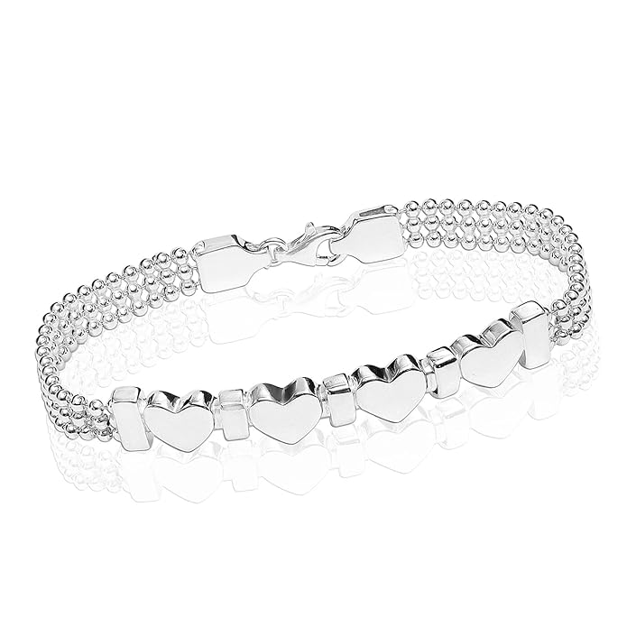 TRUESILVER ACPL Pure Sterling Silver Bracelet for Women | BIS Hallmarked 925 Silver Bracelets Jewellery Gift for Birthday Wedding Anniversary