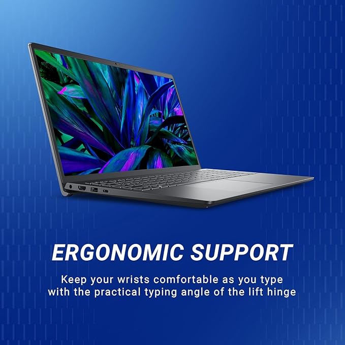 Dell Inspiron 15 DC15250 Laptop (Intel Core 3-100U, 8GB DDR5 RAM, 512GB SSD, 15.6" Full HD Display, Windows 11 Home, MS Office 2024 + Microsoft 365, Carbon Black, 1 Year NBD Warranty)