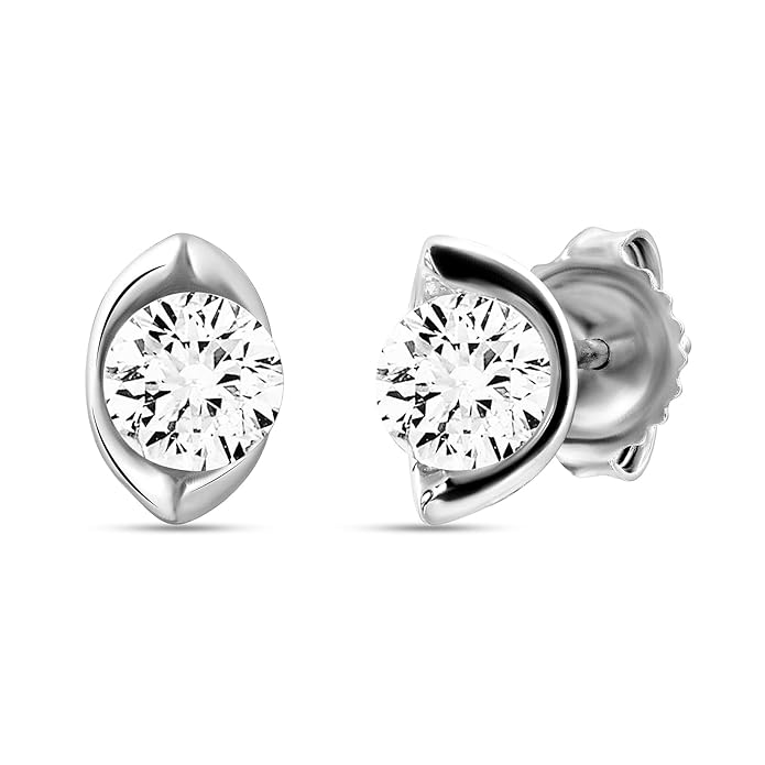 Lab Grown Diamond Earrings | 925 Sterling Silver | SI Clarity F-G Color | SGL Certified | Fine Jewellery | Gifts for Women & Girls