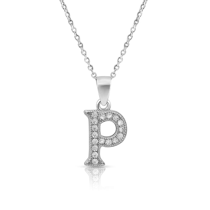 Svan Jewellery 925 Sterling Silver Initial Pendant with Chain for Women & Girls | Elegant Silver Necklace | Gift for Birthday, Anniversary, Valentine’s | 6-Month Warranty