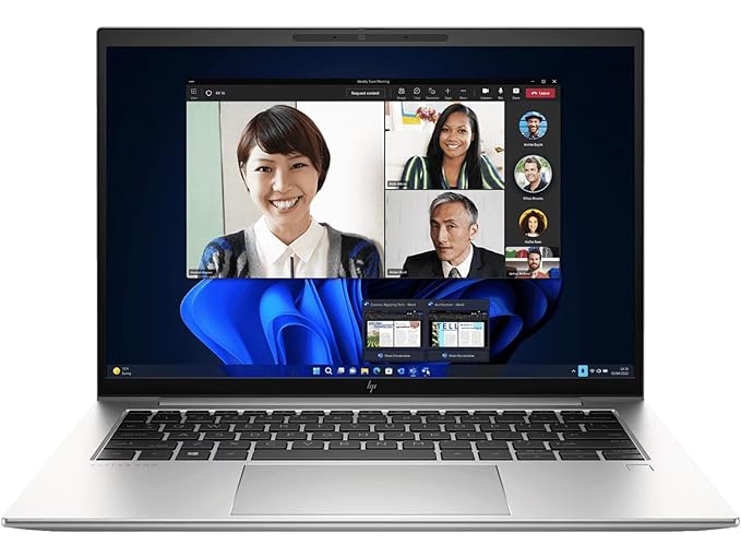 HP EliteBook 845 AMD Ryzen 5 Pro 6650U Hexa Core, (16GB DDR5/512GB SSD/AMD 660M Graphics/Windows 11) Business Laptop/Backlit+FingerPrint/14.0" WUXGA Display/Silver/1.4 Kg