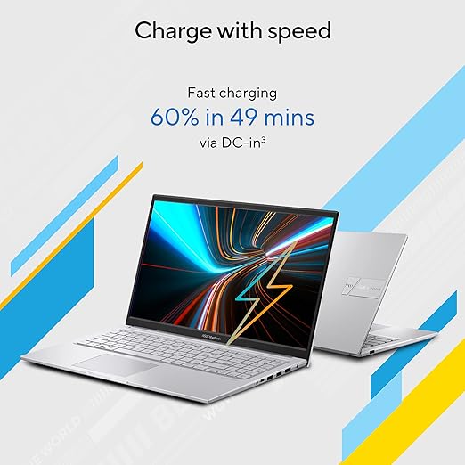ASUS Vivobook 15, Smartchoice,Intel Core i3 13th Gen 1315U, 12GB RAM, 512GB SSD, FHD 15.6", Windows 11, Office 2024, Cool Silver, 1.7Kg, X1504VA-BQ331WS, Intel UHD iGPU, Thin & Light, 42Whrs Laptop