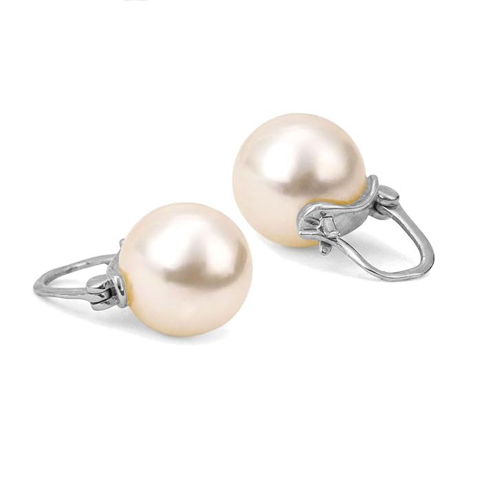 925 Sterling Silver Pearl Earrings for Women | 18K Gold Plated Pearl Drop Jewellery | Purity Certified Silver Earrings | Classic Contemporary Design | Drop Earrings for Daily Wear & Office Wear