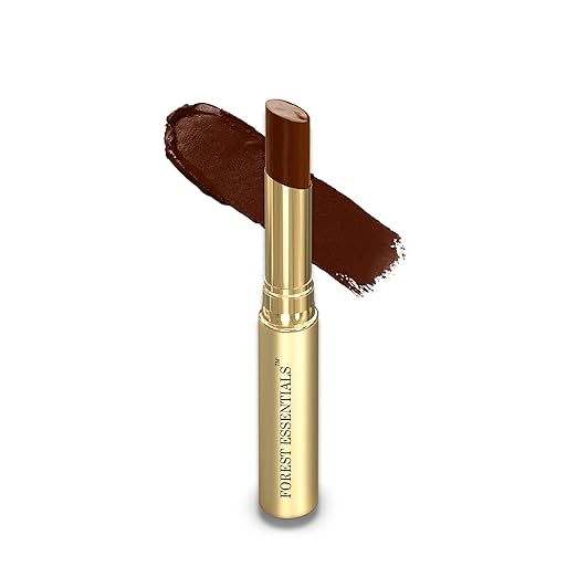 Forest Essentials Tinted Plumping Lip Serum Misri Cardamom | Natural Glossy Lip Tint with Natural Colour & Flavours | Clean, Cruelty-Free Makeup