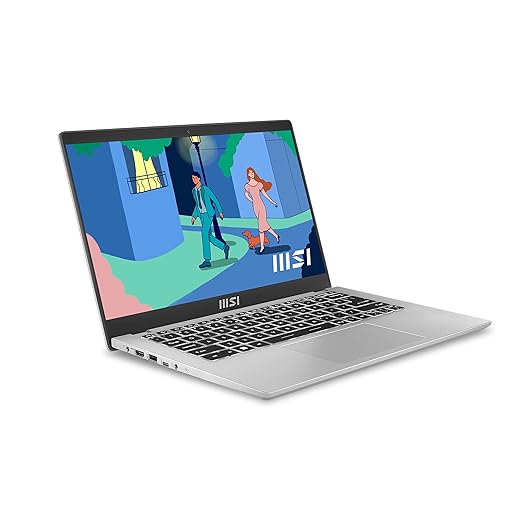 MSI Modern 14, Intel 12th Gen. i5-1235U, 36CM FHD 60Hz Laptop(8GB/512GB NVMe SSD/Windows 11 Home/MSO 2021/Intel Iris Xe Graphics/Urban Silver/1.4Kg), C12MO-1400IN