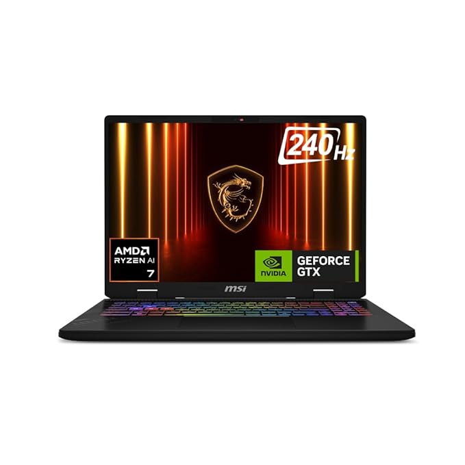 MSI Crosshair A16, AMD 8th Gen. Ryzen 7 8840HX, 41cm QHD+ 240Hz Gaming Laptop (16GB/1TB NVMe SSD/Windows 11 Home/NVIDIA GeForce RTX 5060, GDDR7 8GB/Cosmos Gray/2.5Kg) D8WFKG-036IN