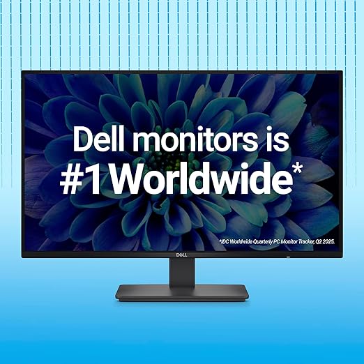 Dell S2725HSM 27"/68.58cm FHD Monitor, 144Hz Refresh Rate, IPS Panel, 1ms Response, Flicker-free, Contrast 1500:1, 2xHDMI, Built-in 6W Dual Speakers, Warranty 3 Years, TÜV Rheinland 4-Star Eye Comfort