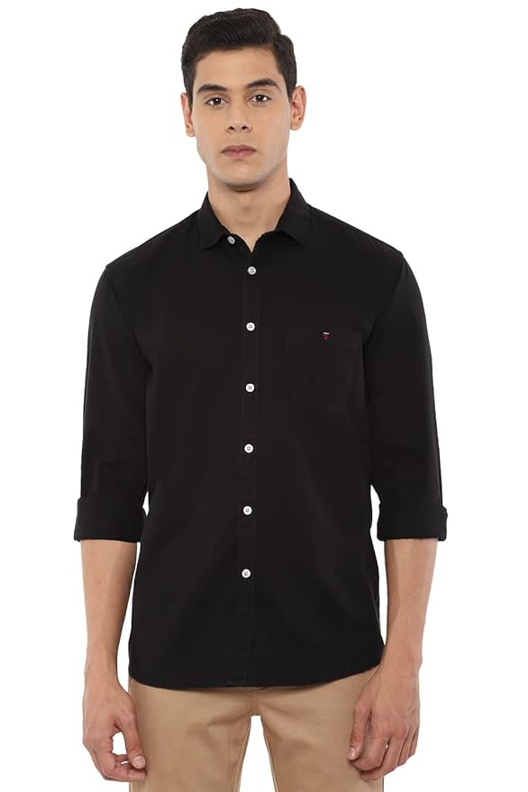 Louis Philippe Men's Cotton Slim Fit Shirt
