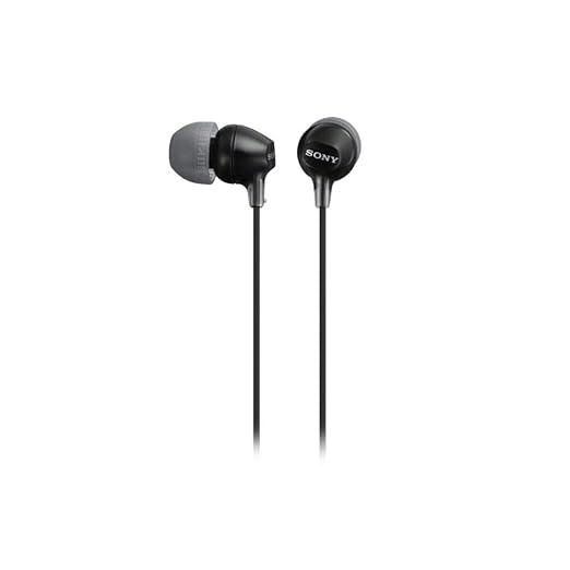 Sony MDR-EX15AP EX Stereo Headphones with Mic (Black)
