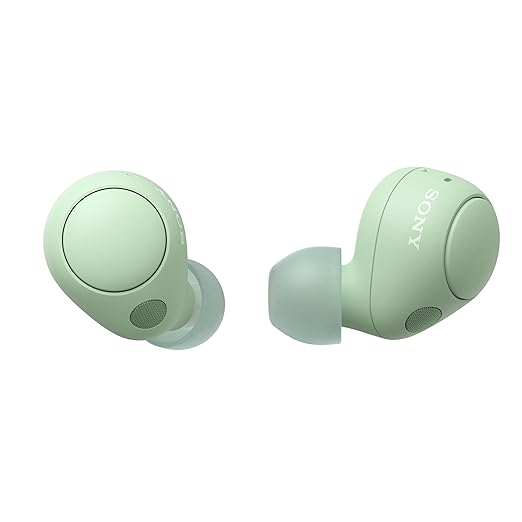 Sony WF-C700N Noise Cancellation Bluetooth Earbuds with Mic, TWS, Up to 20Hrs Battery, Adaptive Sound Control- Sage Green