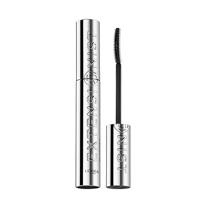 L'Oréal Paris Telescopic Extensionist Waterproof Mascara Extends lashes +5mm closer to brows Sculpting comb brush with 300+ bristles, 11ml