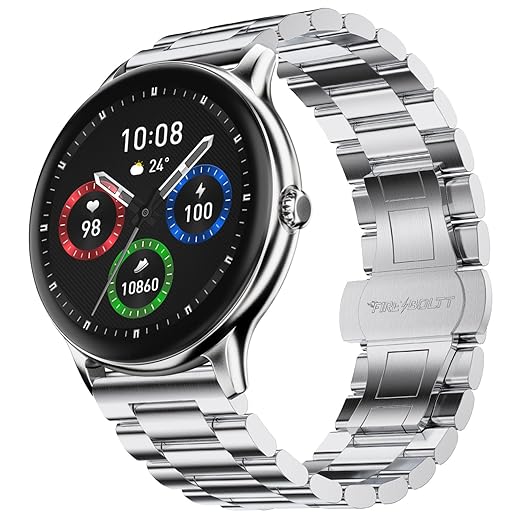 Fire-Boltt Ninja Phantom Smart Watch 1.83” Display, Transparent Clear Body Design, Bluetooth Calling, 120+ Sports Modes, Voice Assistant, AI Outfit Watch Face Smartwatch for Men & Women Frost White